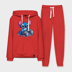 Мужской костюм хлопок с толстовкой Stitch and gamepad