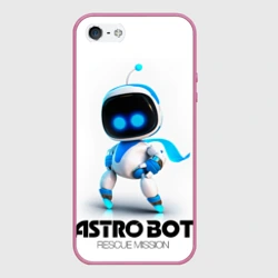 Чехол для iPhone 5/5S матовый Astro Bot - rescue mission 