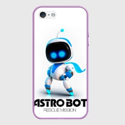 Чехол для iPhone 5/5S матовый Astro Bot - rescue mission 