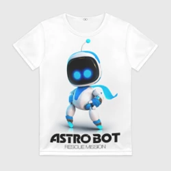 Женская футболка 3D Astro Bot - rescue mission 