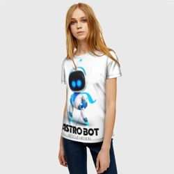 Женская футболка 3D Astro Bot - rescue mission  - фото 2