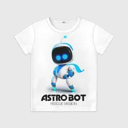 Детская футболка 3D Astro Bot - rescue mission 