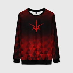 Женский свитшот 3D Code Geass red poly