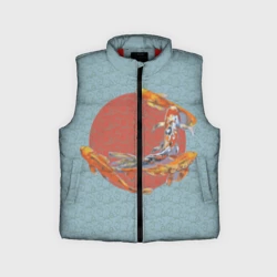 Детский жилет утепленный 3D Рыба карпы кои