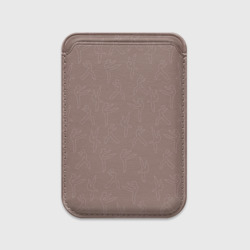 Картхолдер Magsafe магнитный Коричневый паттерн с танцующей девушкой