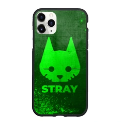 Чехол для iPhone 11 Pro Max матовый Stray - green gradient