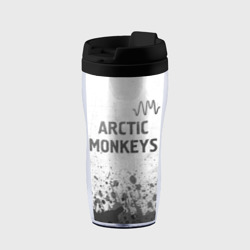 Термокружка-непроливайка Arctic Monkeys - white gradient посередине