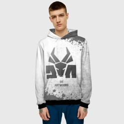 Мужская толстовка 3D Die Antwoord - white gradient - фото 2