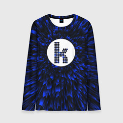 Мужской лонгслив 3D The Killers blue energy