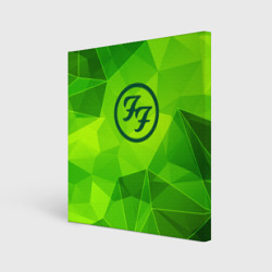 Холст квадратный Foo Fighters green poly
