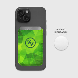 Картхолдер Magsafe магнитный Foo Fighters green poly - фото 2