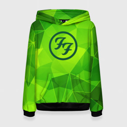 Женская толстовка 3D Foo Fighters green poly