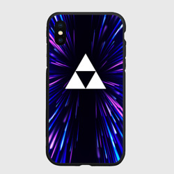 Чехол для iPhone XS Max матовый Zelda neon energy