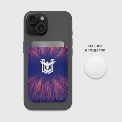 Картхолдер Magsafe магнитный Free Fire red energy - фото 2