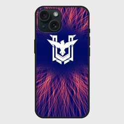 Чехол силиконовый для Apple iPhone 15 матовый Free Fire red energy