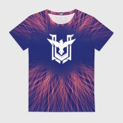 Женская футболка 3D Free Fire red energy