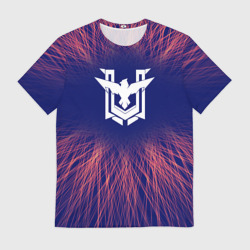 Мужская футболка 3D Free Fire red energy