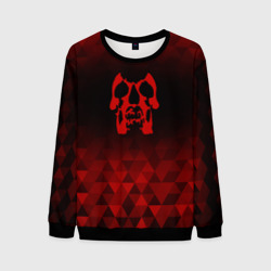Мужской свитшот 3D Deftones red poly