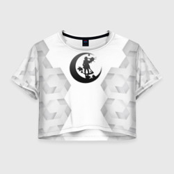 Женская футболка Crop-top 3D Angels of Death white poly