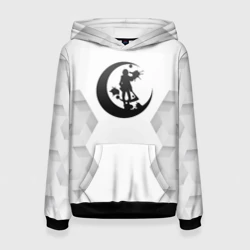 Женская толстовка 3D Angels of Death white poly