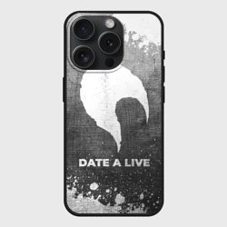 Чехол силиконовый для Apple iPhone 15 Pro матовый Date A Live - grey gradient