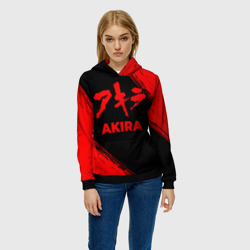 Женская толстовка 3D Akira - red gradient - фото 2