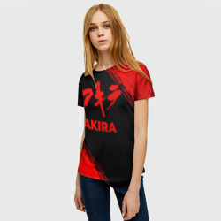 Женская футболка 3D Akira - red gradient - фото 2