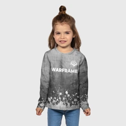 Детский лонгслив 3D Warframe - grey gradient посередине - фото 2