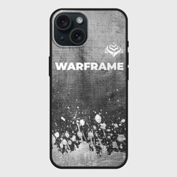 Чехол силиконовый для Apple iPhone 15 матовый Warframe - grey gradient посередине