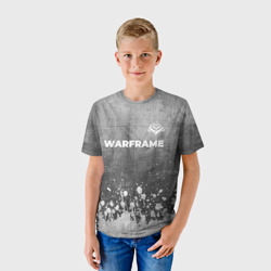Детская футболка 3D Warframe - grey gradient посередине - фото 2