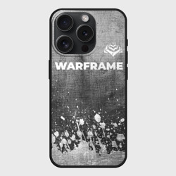 Чехол силиконовый для Apple iPhone 15 Pro матовый Warframe - grey gradient посередине