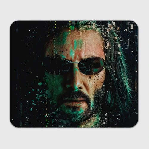 Прямоугольный коврик для мышки Matrix - Keanu Reeves