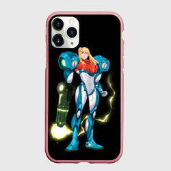 Чехол для iPhone 11 Pro Max матовый Metroid - Samus Aran