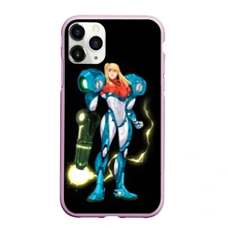 Чехол для iPhone 11 Pro Max матовый Metroid - Samus Aran