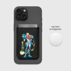 Картхолдер Magsafe магнитный Metroid - Samus Aran - фото 2