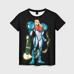 Женская футболка 3D Metroid - Samus Aran