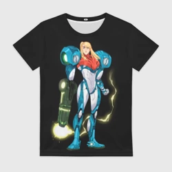 Женская футболка 3D Metroid - Samus Aran
