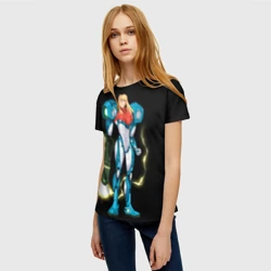 Женская футболка 3D Metroid - Samus Aran - фото 2