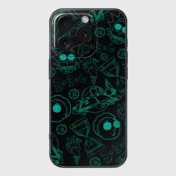 Чехол для iPhone 16 Pro силиконовый с защитой камеры Рик и морти заставка