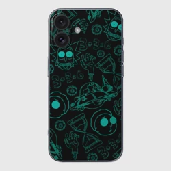Чехол для iPhone 16 силиконовый с защитой камеры Рик и морти заставка
