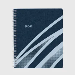 Тетрадь Sport синий текстурный с полосами