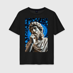 Женская футболка хлопок Oversize Античность и математика