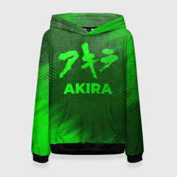 Женская толстовка 3D Akira - green gradient