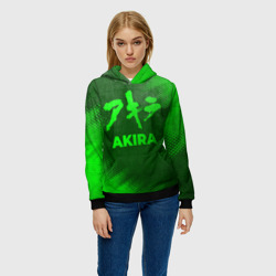 Женская толстовка 3D Akira - green gradient - фото 2