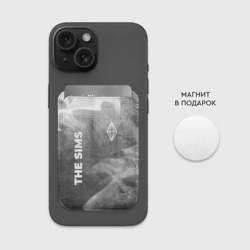 Картхолдер Magsafe магнитный The Sims - grey gradient вертикально - фото 2