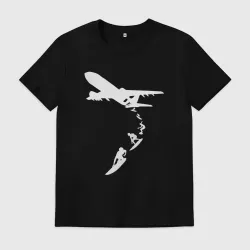 Мужская футболка хлопок Plane surfer