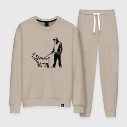 Женский костюм хлопок Walking dog