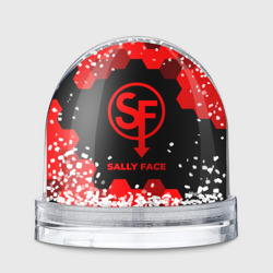 Игрушка Снежный шар Sally Face - red gradient
