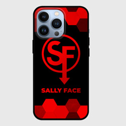 Чехол для iPhone 13 Pro Sally Face - red gradient