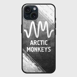 Чехол силиконовый для Apple iPhone 15 матовый Arctic Monkeys - grey gradient